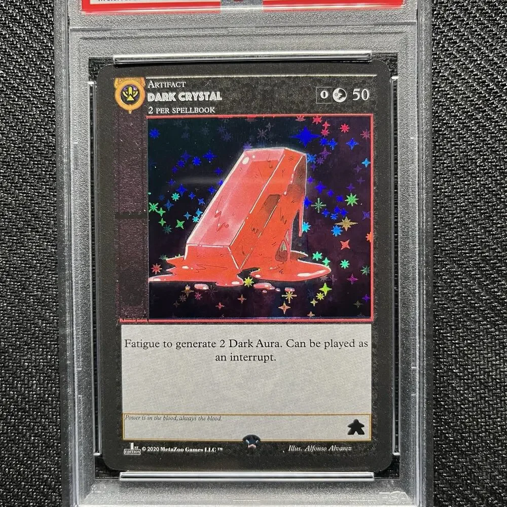 MetaZoo Sample Dark Crystal PSA 9 Mint Blood Ruby Full Holo 2020 Card